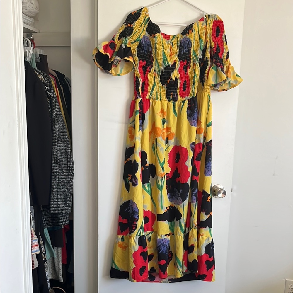 Floral Yellow Dress